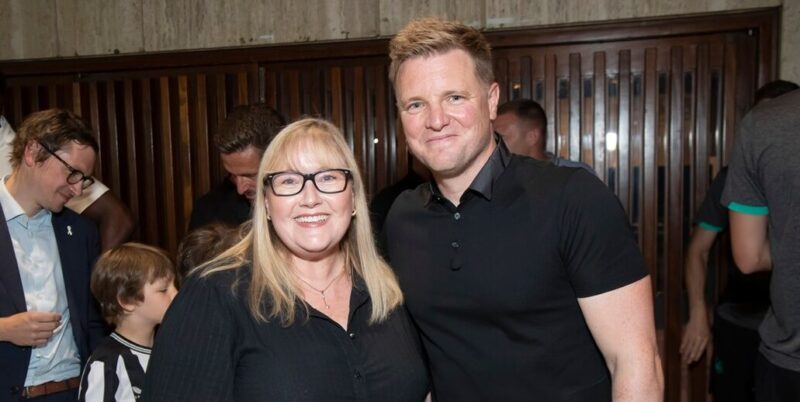 Cllr Karen Kilgour with Eddie Howe
